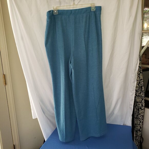 New Direction Intimates Women's Yoga Pant, French Terry in Blue - XL - Picture 2 of 3